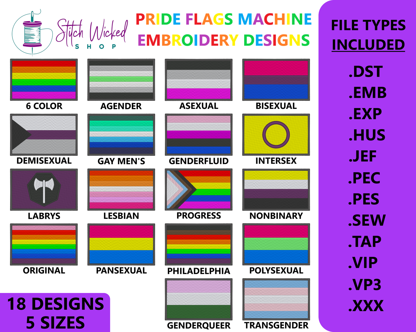 Pride Flags And Pride Paw Prints Design Bundle