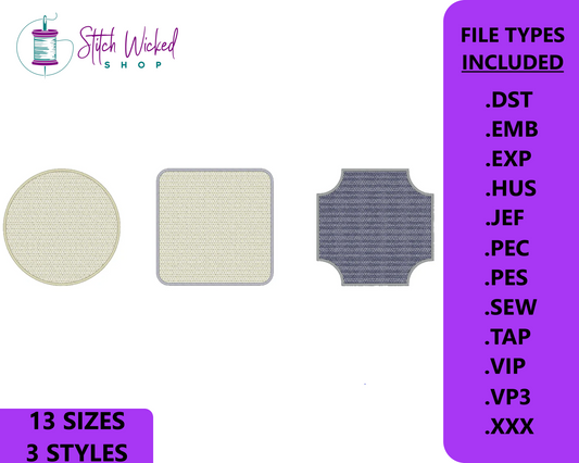 Knockdown Stitch Set Machine Embroidery Design, Digital Download - Stitch Wicked Shop