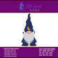 Gnome Machine Embroidery Design, Moon Gnome Embroidery Pattern, Gnome with Moon Wizard Hat, Gnome Pattern, Gnome Design, Gnome DIY Pattern - Stitch Wicked Shop