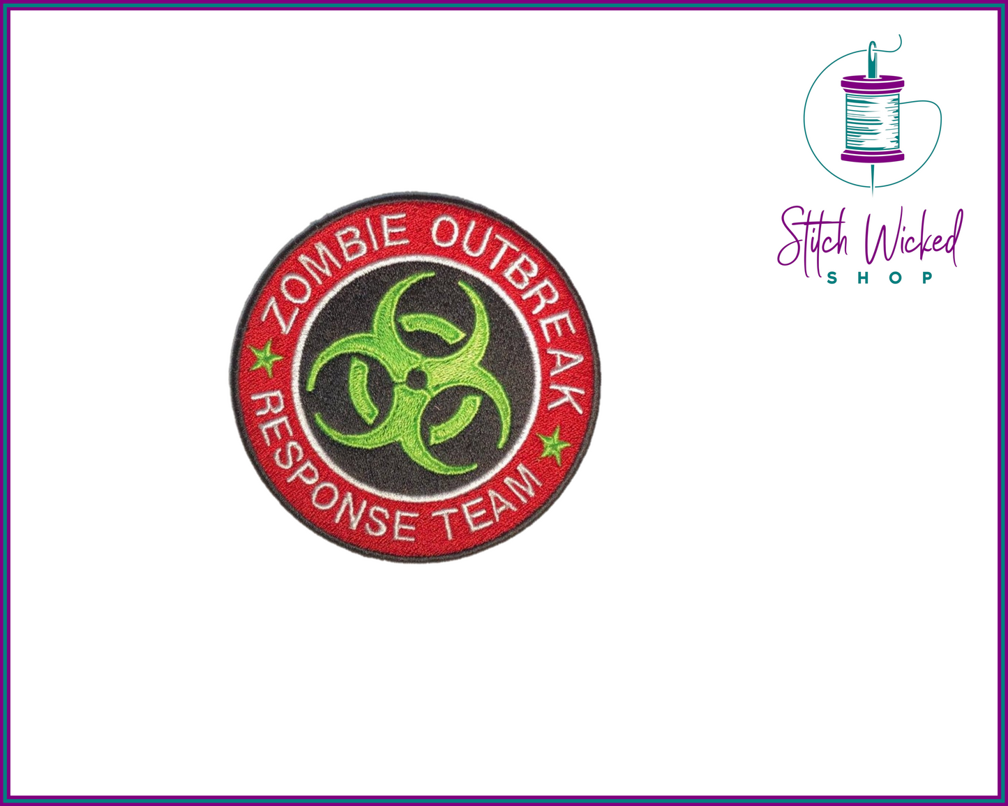 Zombie Outbreak Response Team, Fully Embroidered Patch - Stitch Wicked Shop